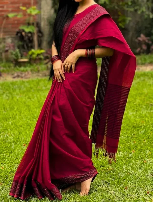 টাঙ্গাইল সুতি শাড়ির কম্বো. - meron - Image 2