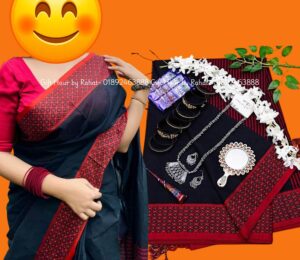 Black Saree combo set