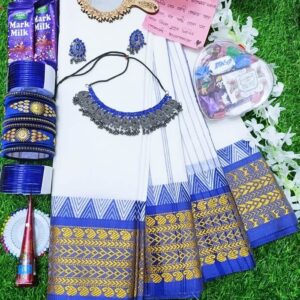 White saree .Tangail cotton saree সাদা শাড়ি কম্বো প্যাকেজ